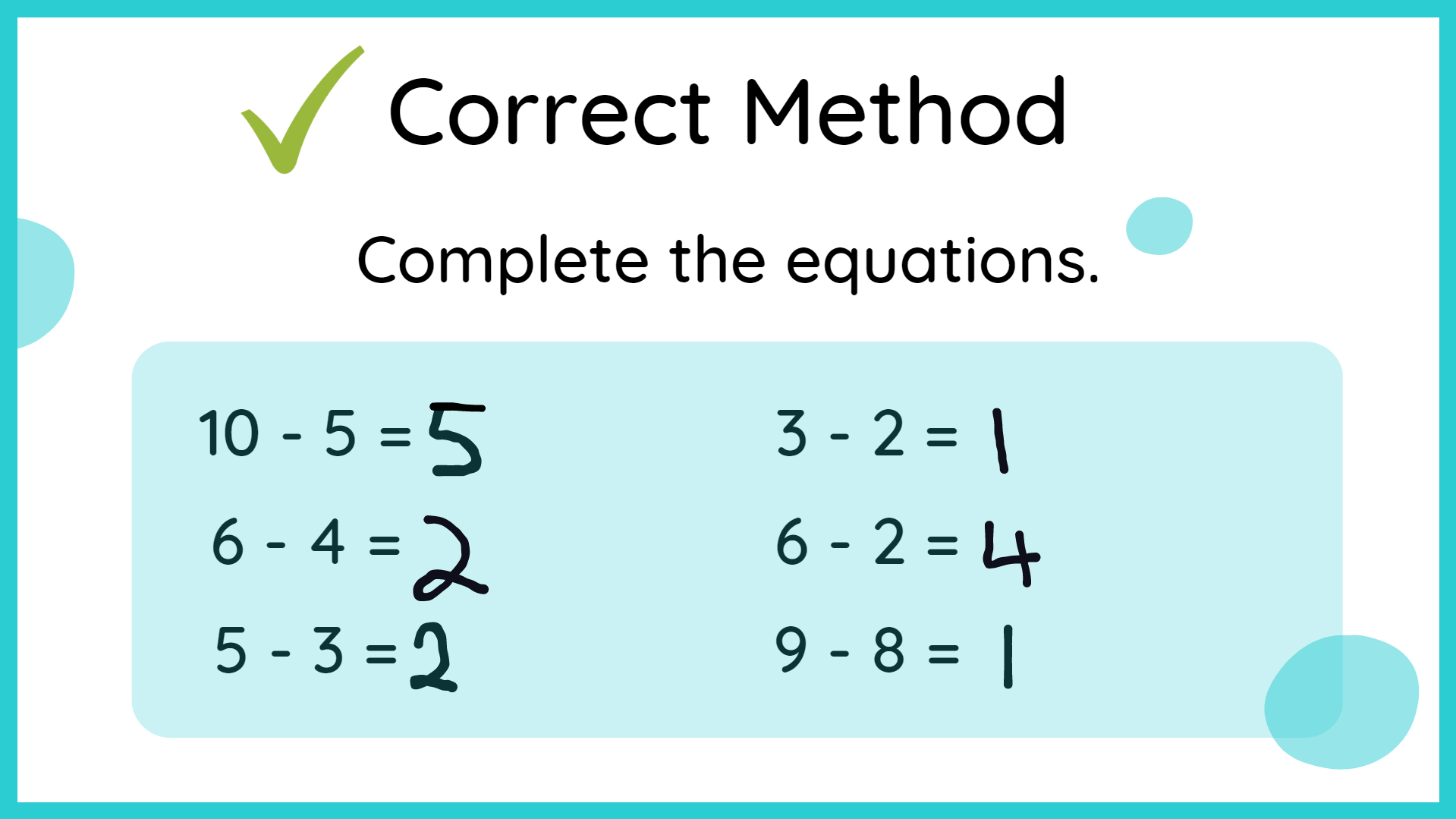 common kindergarten math mistakes add and subtract