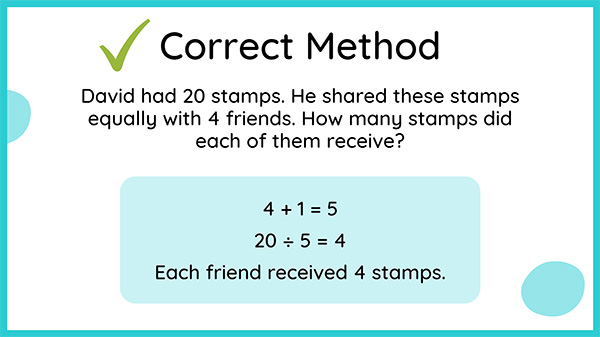 Common 2nd grade math mistakes Story Problems Division Word Problems terminology