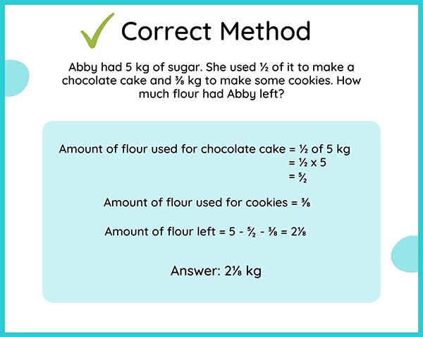 Common 5th Grade Math Mistakes Fraction solution