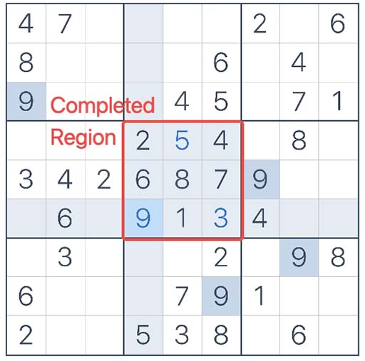 History of Sudoku Completed region Spark Math October