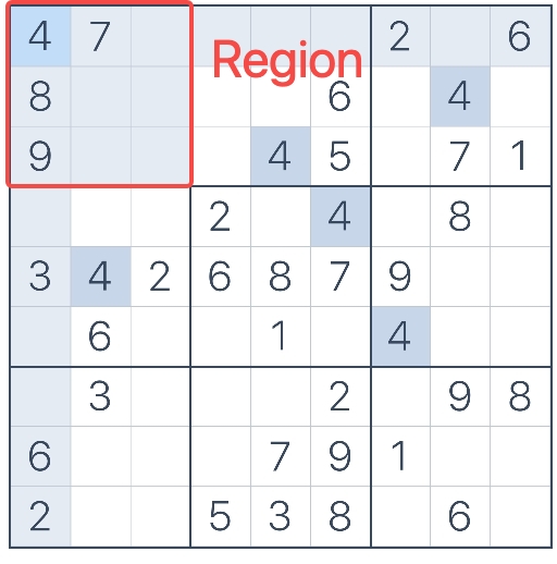 History of sudoku What is a region Spark Math October