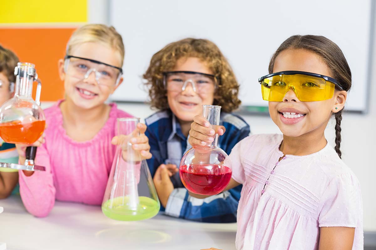 celebrate International STEM Day National Stem Day 2023 Kids with Beakers