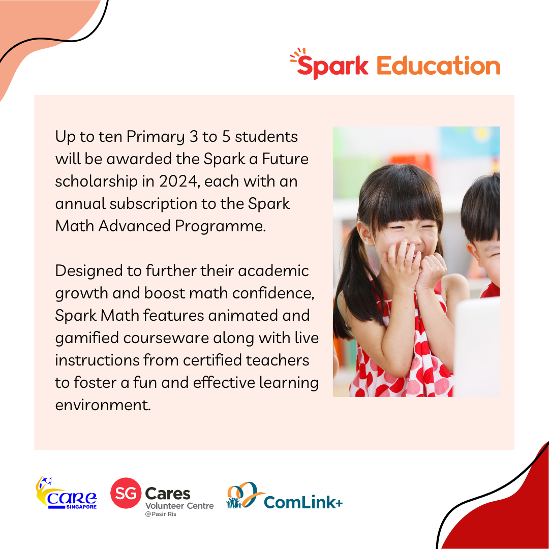 Spark a Future Scholarship 2024: Spark Education Ignites Educational Pathways for Under-privileged Students with CARE Singapore