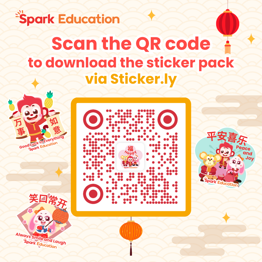 CNY 2024 Sticker Pack: Success and Great Luck in the Year of Dragon with Spark