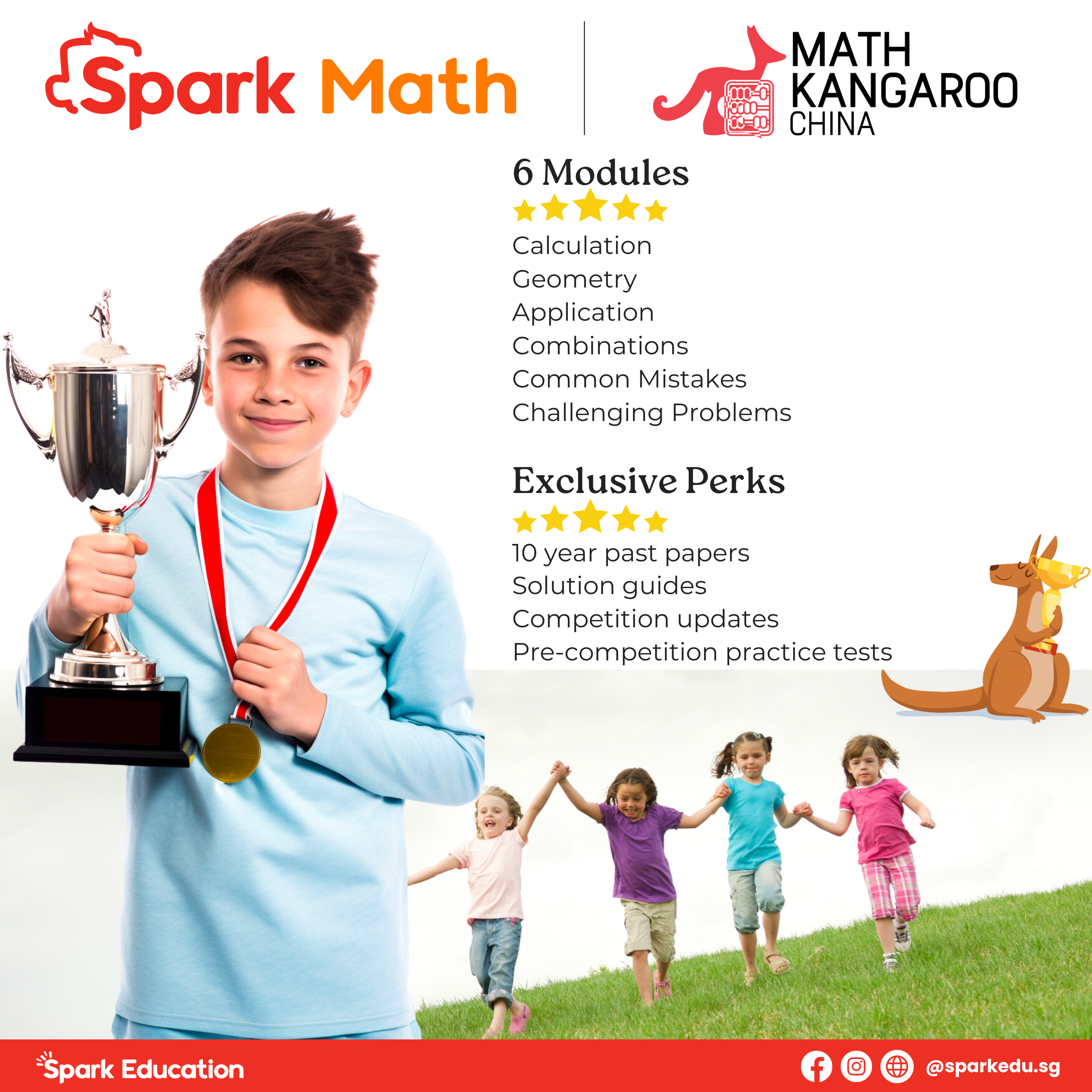 Spark Education's online course for Math Kangaroo