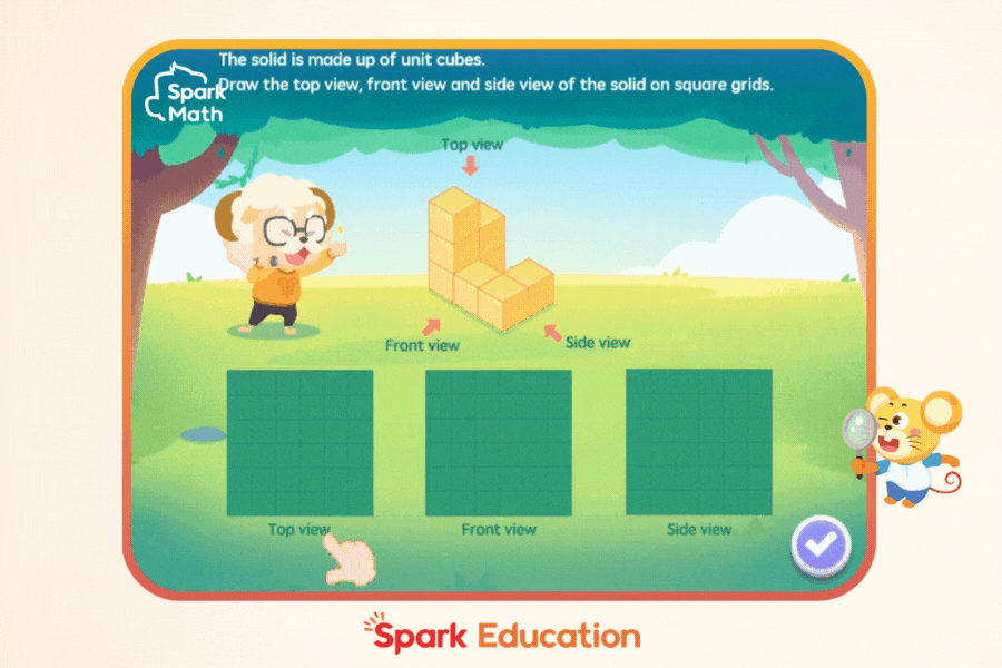 Spark Math's interactive courseware modernized the traditional CPA approach to help students visualize and explore abstract concepts with ease. 