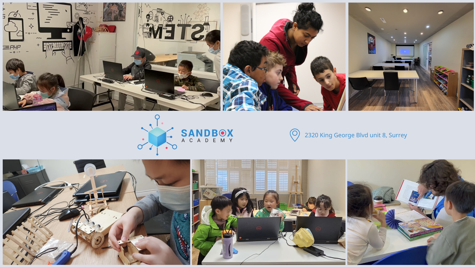 Sandbox Academy classroom and children