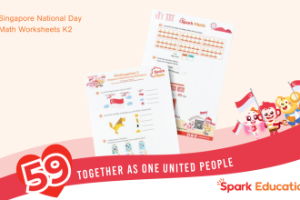 Spark Education Singapore National Day Kindergarten 2 Math Worksheets