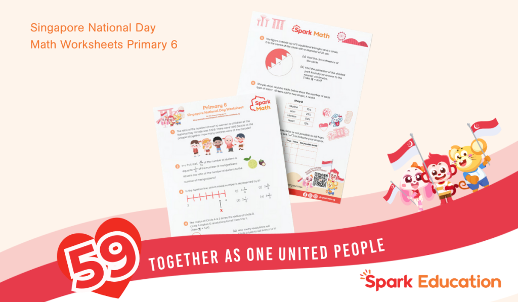 Spark Education Singapore National Day Math Worksheets