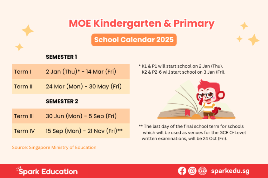 Singapore School Holidays, Public Holidays, and Long Weekends in 2025